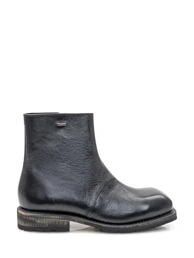 OUR LEGACY OUR LEGACY OUR LEGACY BLACK LEATHER ANKLE BOOTS WITH VINTAGE SOLE
