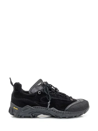 OUR LEGACY OUR LEGACY OUR LEGACY BLACK SUEDE LEATHER SNEAKERS WITH VIBRAM SOLE