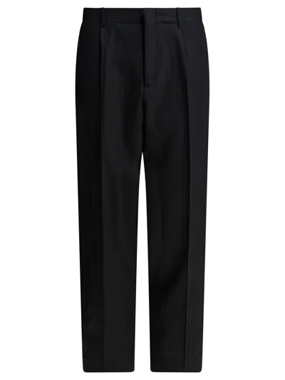 Our Legacy Borrowed Wool Chino In Black
