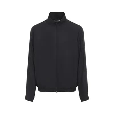 Our Legacy Casino Jacket Calm Cupro Cotton In Black