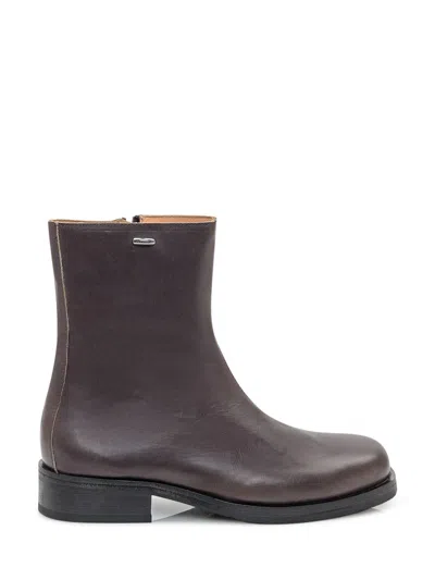 OUR LEGACY OUR LEGACY OUR LEGACY DARK BROWN LEATHER BOOTS