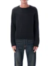 Our Legacy Merino Wool Crewneck Sweater In Black