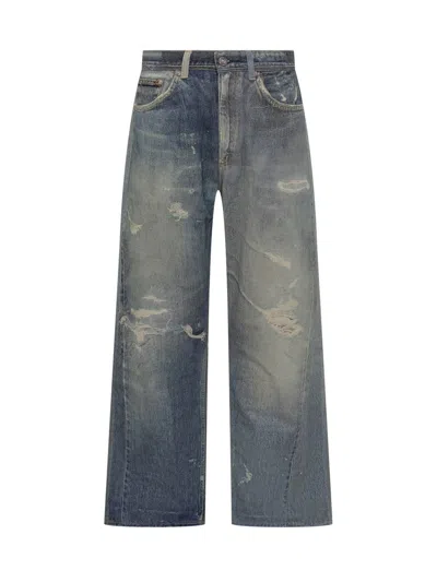 Our Legacy Wide Leg Jeans In Blue