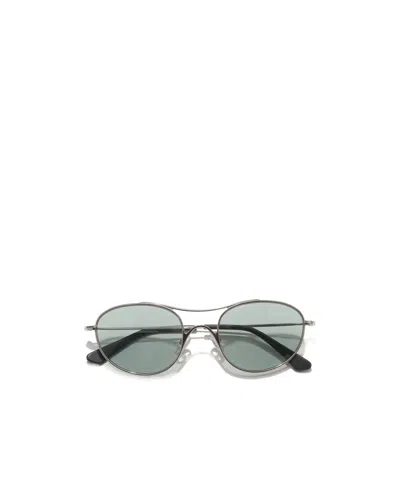 Our Legacy Oval Sunglasses In Silver