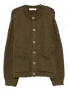 Our Legacy Over Wool And Alpaca Cardigan In Brown