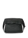 Our Legacy Oversized Denim Messenger Bag In Black