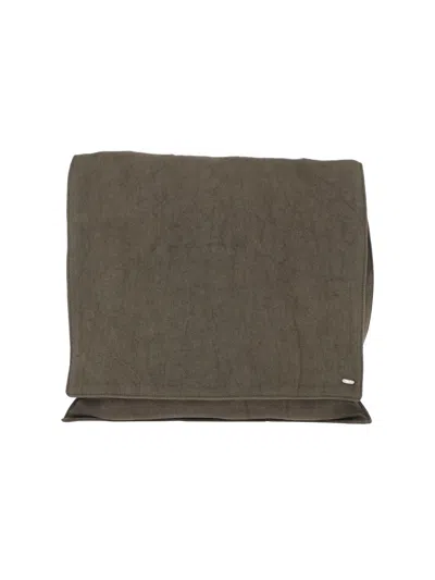 Our Legacy Oversized Linen Scarf In Brown