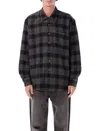 Our Legacy Long Sleeve Checked Shirt With Chest Pocket In Brown