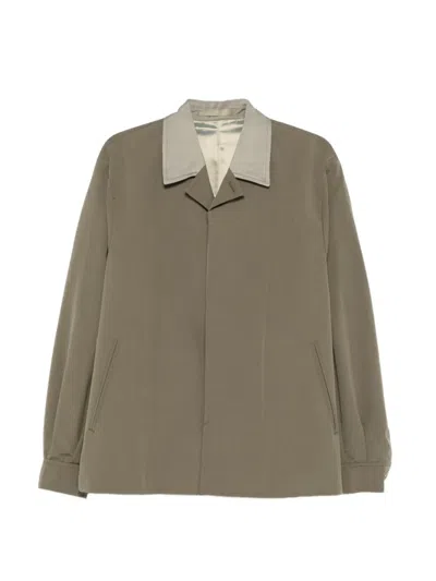 Our Legacy Pack Contrast-collar Jacket In Green