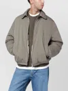 Our Legacy Padded Bomber Jacket With Collar And Pockets In Gray