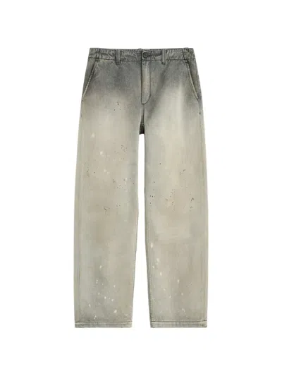 Our Legacy Paint-splatter Faded Jeans In Multi