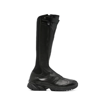 Our Legacy Panelled Calf Leather Sneaker In Black
