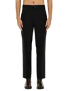 Our Legacy Borrowed Pleated Wool Straight-leg Trousers In Black
