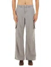 Our Legacy Relaxed Fit Cargo Pants With Wide Legs In Grey