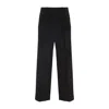 Our Legacy Tailored Black Trousers With Pleated Front And Minimalist Design In Black