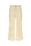 Our Legacy Cotton Blend Cargo Pant With Flared Leg In Brown