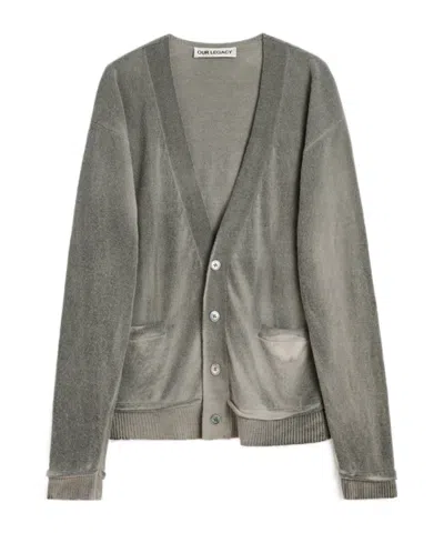 Our Legacy Parallel Cardigan In Gray
