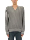 Our Legacy Parallel Sweater In Wool With V-neck In Gray