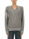 Our Legacy Parallel Sweater In Wool With V-neck In Gray