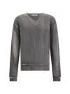 Our Legacy V Neck Grey Sweater In Gray