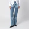 Our Legacy Patchwork Panel Mini Jeans For Women In Blue