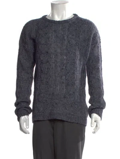 Pre-owned Our Legacy Patterned Crew Neck Pullover In Gray