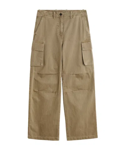 Our Legacy Peak Cargo Herringbone Pants In Brown