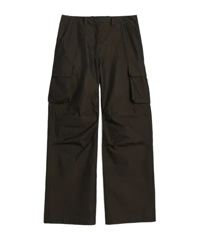 Our Legacy Peak Straight-leg Cargo Trousers In Black