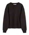 Our Legacy Relaxed Fit Minimalist Black Sweatshirt In Black