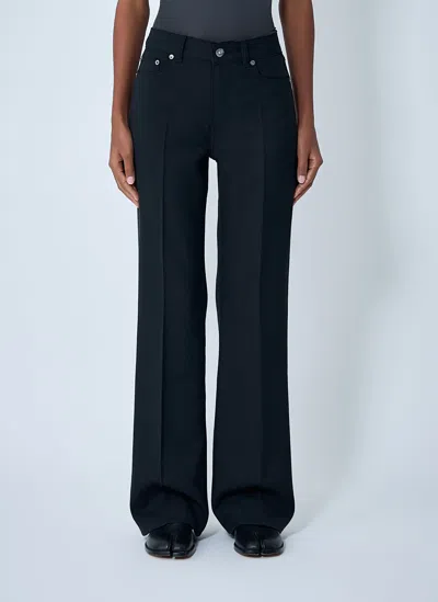 Our Legacy Permanent Crease Boot Cut Pants In Black