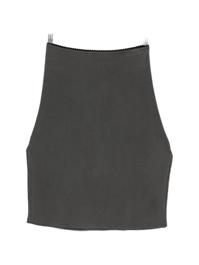 Our Legacy Picnic Scalloped-trim Midi Skirt In Black