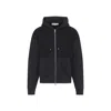 Our Legacy Hooded Knitwear With Drawstring And Ribbed Cuffs In Black