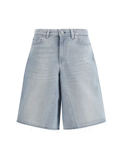 Our Legacy Pigment-coated Denim Denim Shorts In Blue