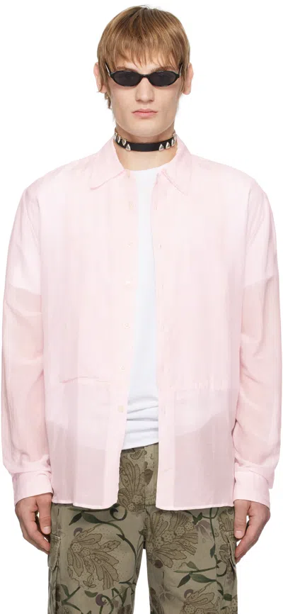 Our Legacy Pink Adorn Shirt In Ballet Pink Sheer Co