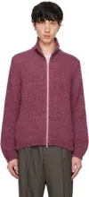 Our Legacy Pink Float Funnel Sweater In Uncut Ruby Softest M