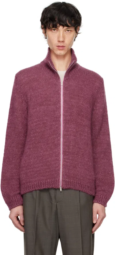 Our Legacy Pink Float Funnel Sweater In Uncut Ruby Softest M