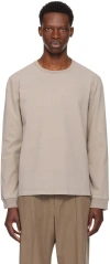 OUR LEGACY TAUPE TOUR LONG SLEEVE T-SHIRT