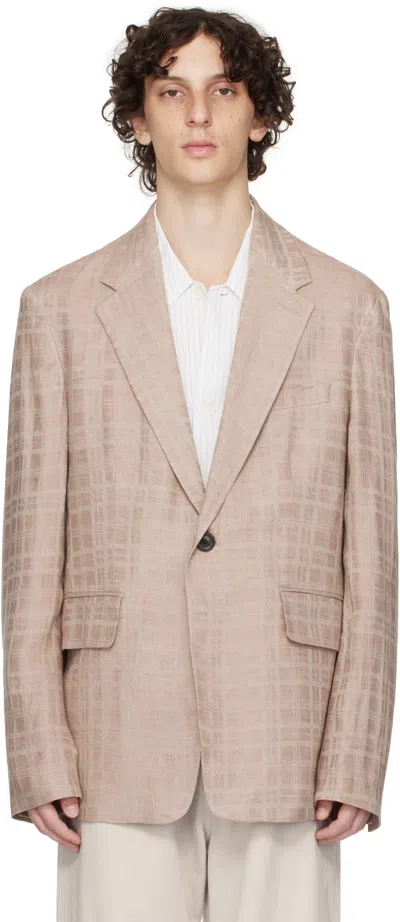 Our Legacy Pink Unconstructed Shinjuku Blazer In Multi