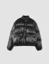 Our Legacy Inhale Puffa Puffer Jacket In Black Tech