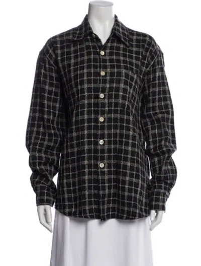 Pre-owned Our Legacy Plaid Print Blazer In Multi