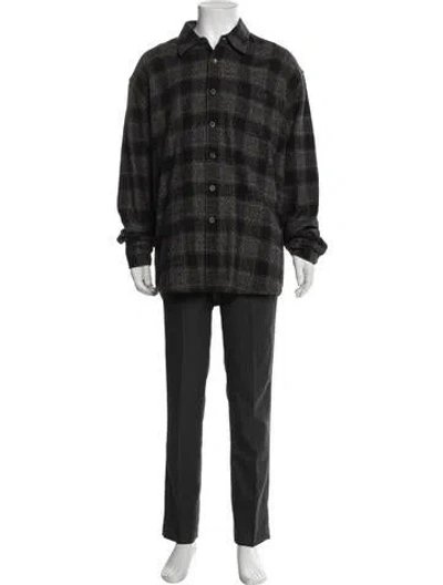 Pre-owned Our Legacy Plaid Print Jacket In Black
