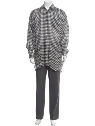 Pre-owned Our Legacy Plaid Print Long Sleeve Dress Shirt In Multi