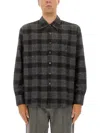 Our Legacy Long Sleeve Checked Shirt With Chest Pocket In Multi