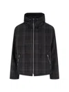Our Legacy Riviera Checked Shell Hooded Jacket In Brown