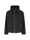 Our Legacy Riviera Checked Shell Hooded Jacket In Brown