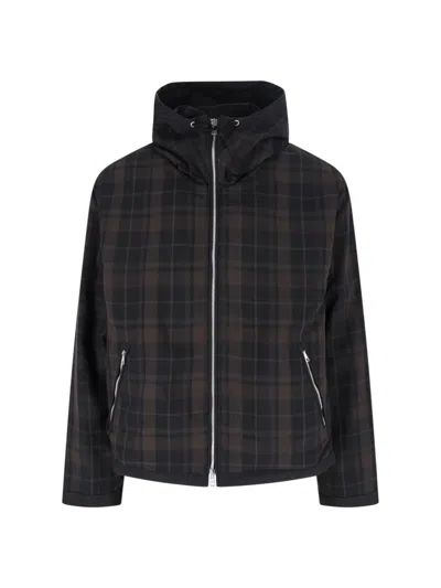 OUR LEGACY OUR LEGACY PLAID ZIP HOODIE – BLACK