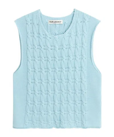 Our Legacy Pleaser Tank In Blue