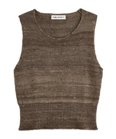 Our Legacy Pleaser Tank In Brown