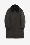 Our Legacy Polar Coat In Anthracite