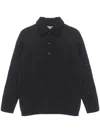 Our Legacy Polo-collar Wool Jumper In 灰色